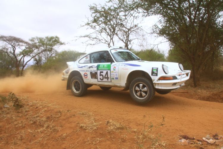 Aslam Khan Kenya Porsche Rally Car testing