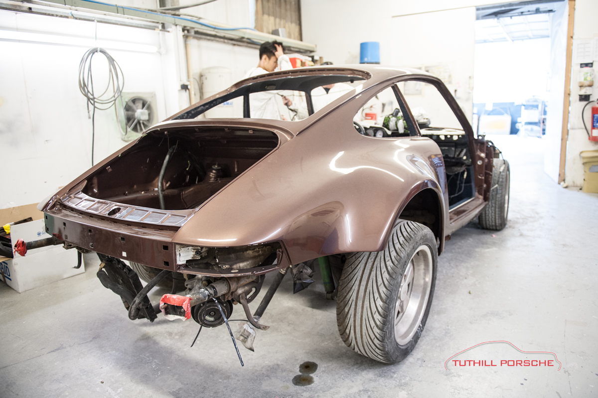 Porsche 930 Repaint in Copper Brown Metallic