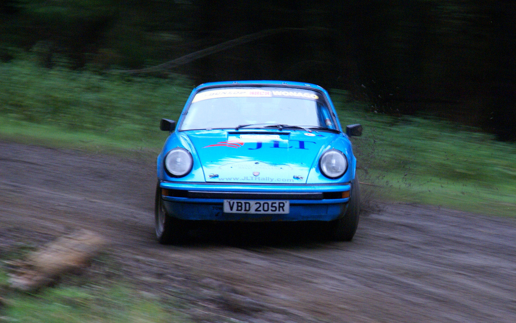 Tuthill Porsche on the Colin McRae Stages Rally