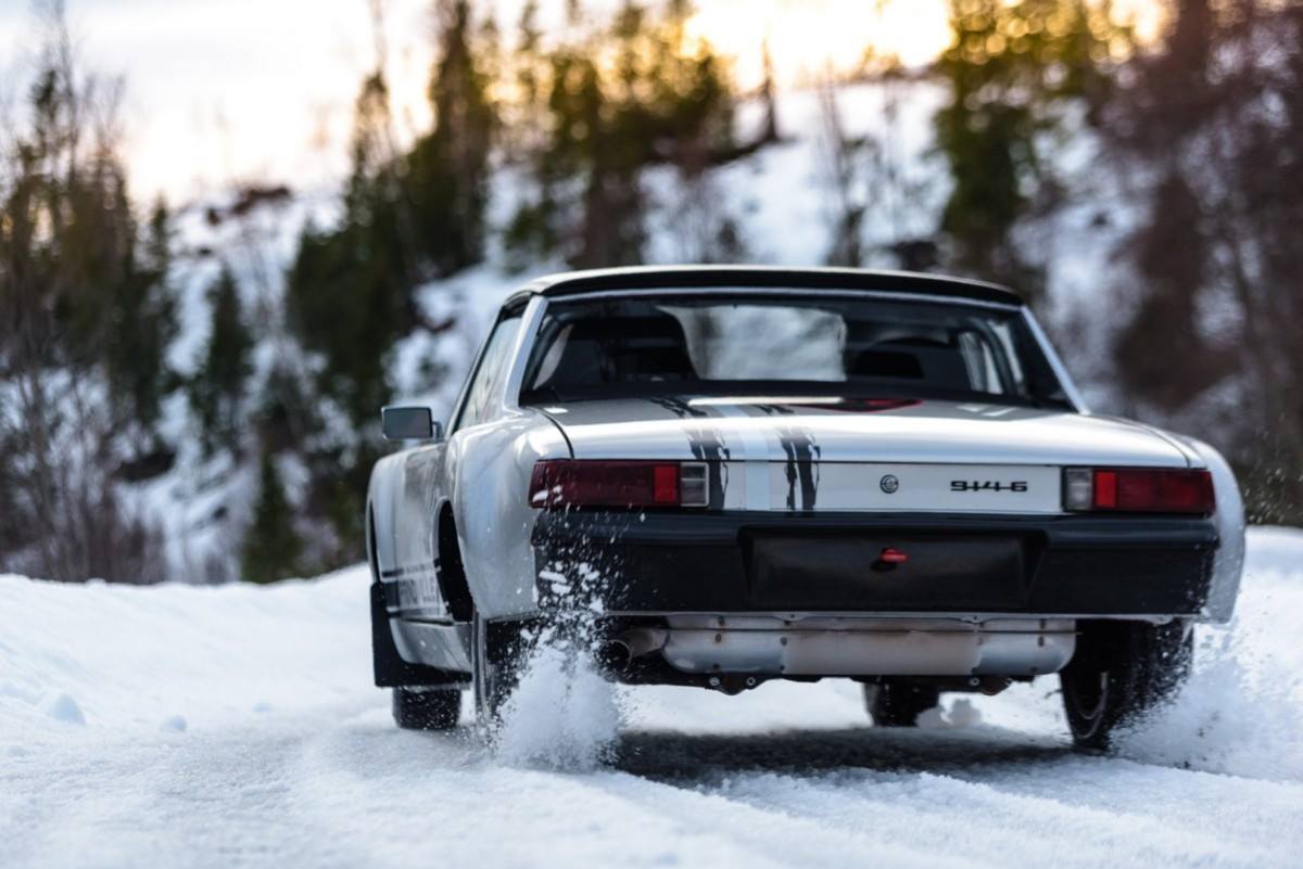 Video: Ice Driving Porsche 914/6 on WRC Forest test stage