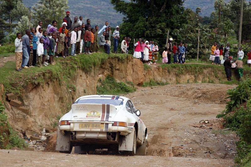 Marcy leads for Tuthill Porsche in Safari Rally