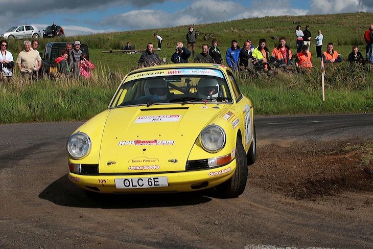 Tuthill Porsche on Mid-Wales Stages Rally