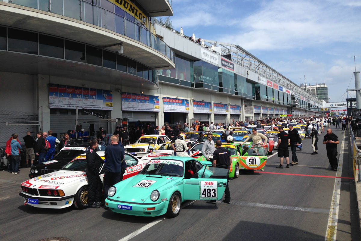Strong Tuthill Porsche 911 SC RS race at Nürburgring Classic